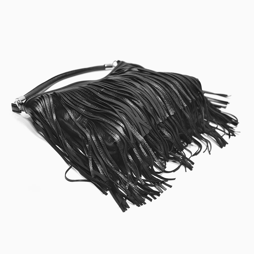 Borsa a tracolla Edina con nappe