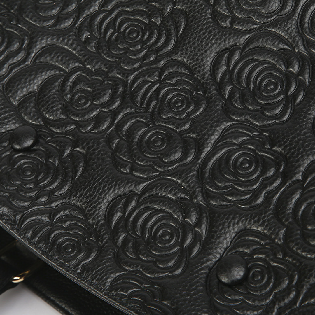 <tc>Borsa Stacy con stampa floreale in rilievo</tc>