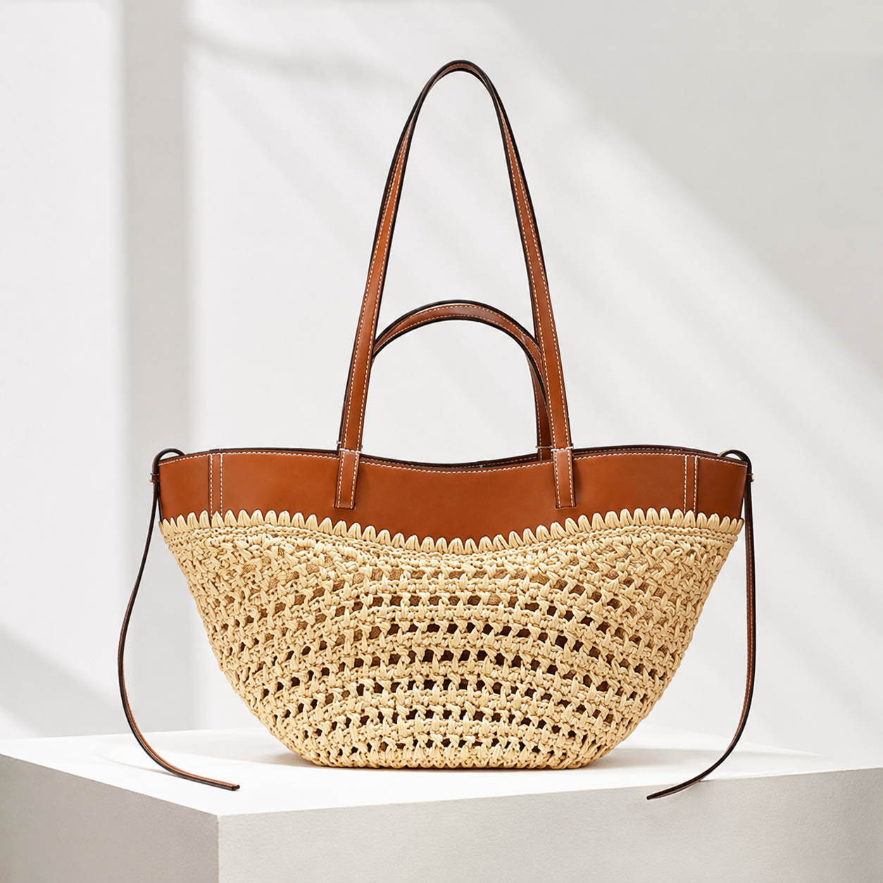 Reni Raffia Tote Bag