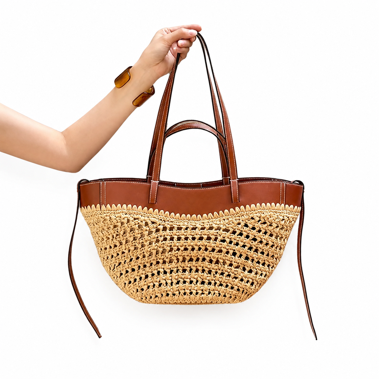 Reni Raffia Tote Bag