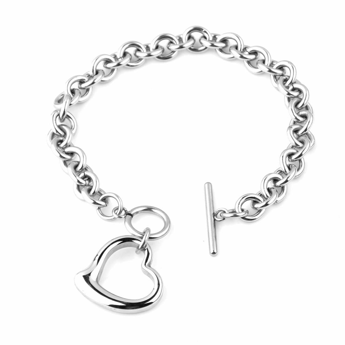 Set di gioielli a cuore con chiusura a ginocchiera vintage