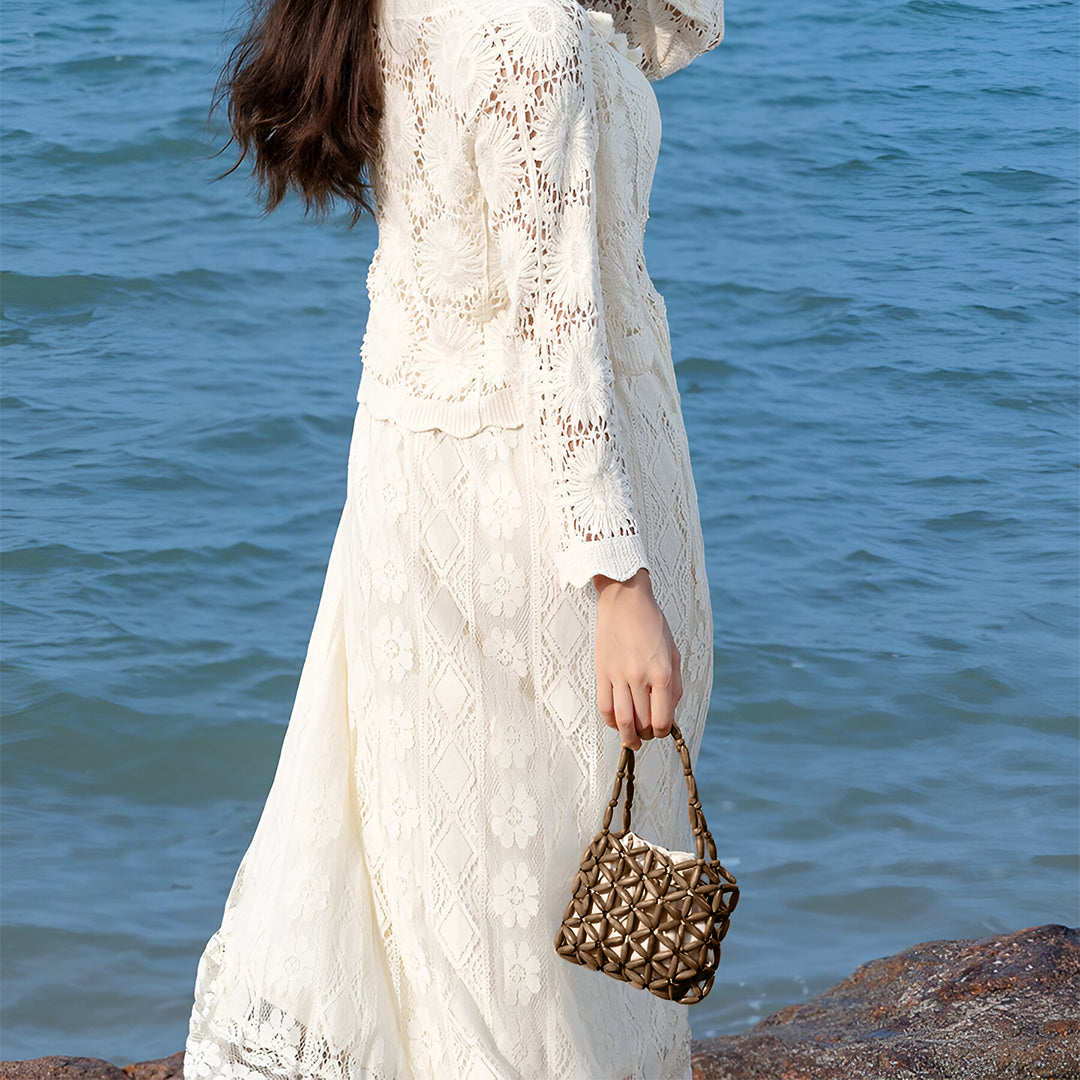 <tc>Borsa Campbell intrecciata</tc>