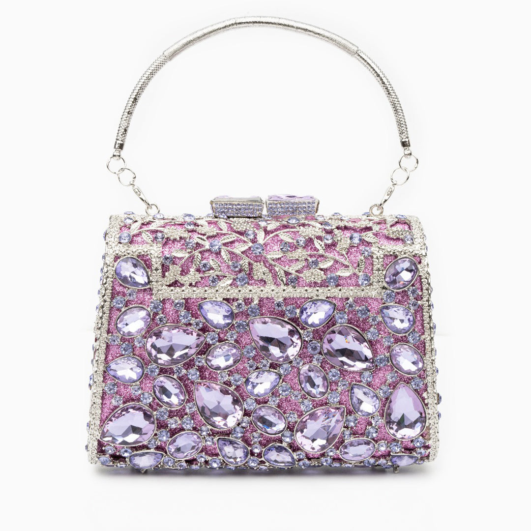 Pochette con cristalli Tiffany