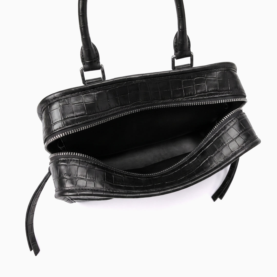 Wrenley Structured Crocodile Grain Bag