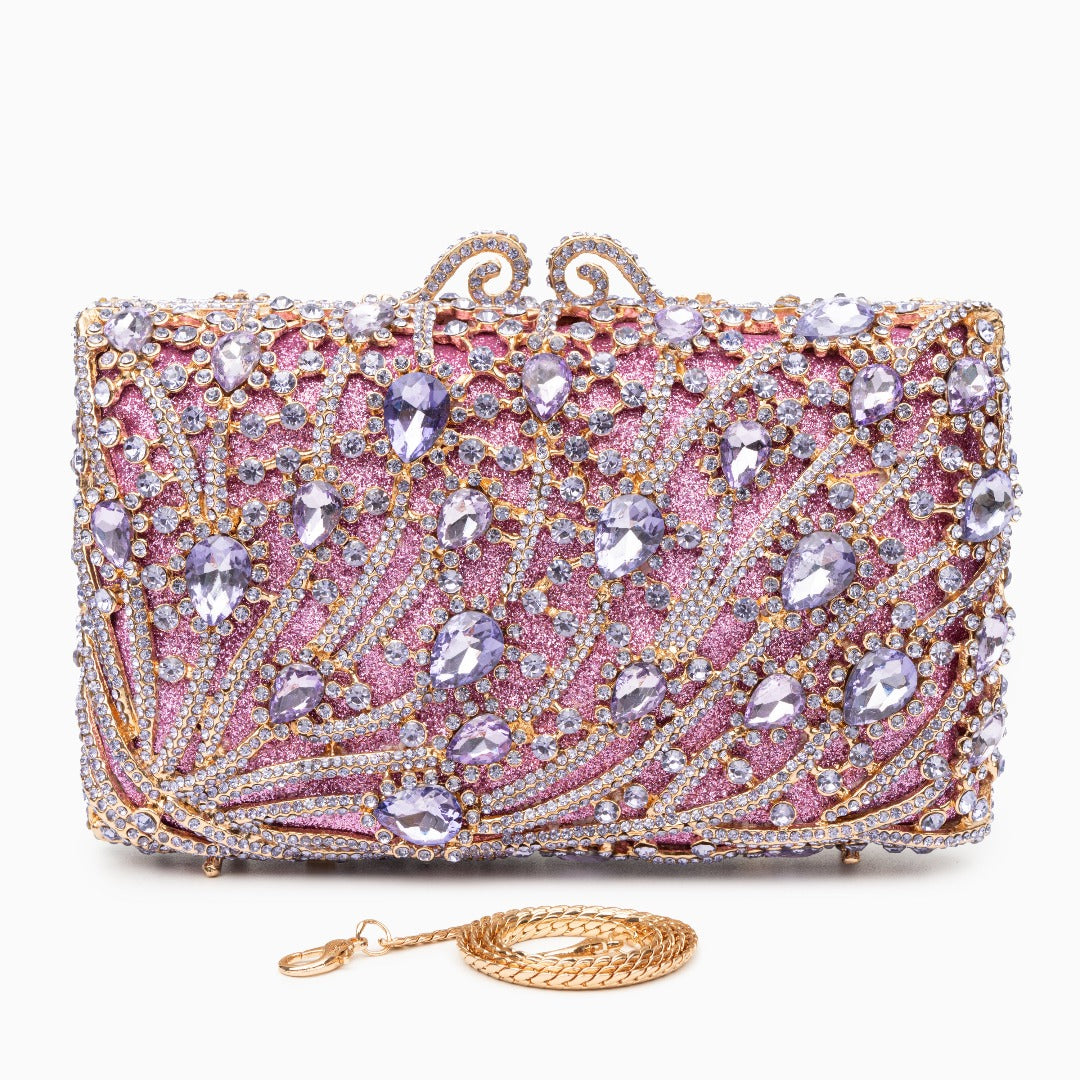 Pochette Siena con strass