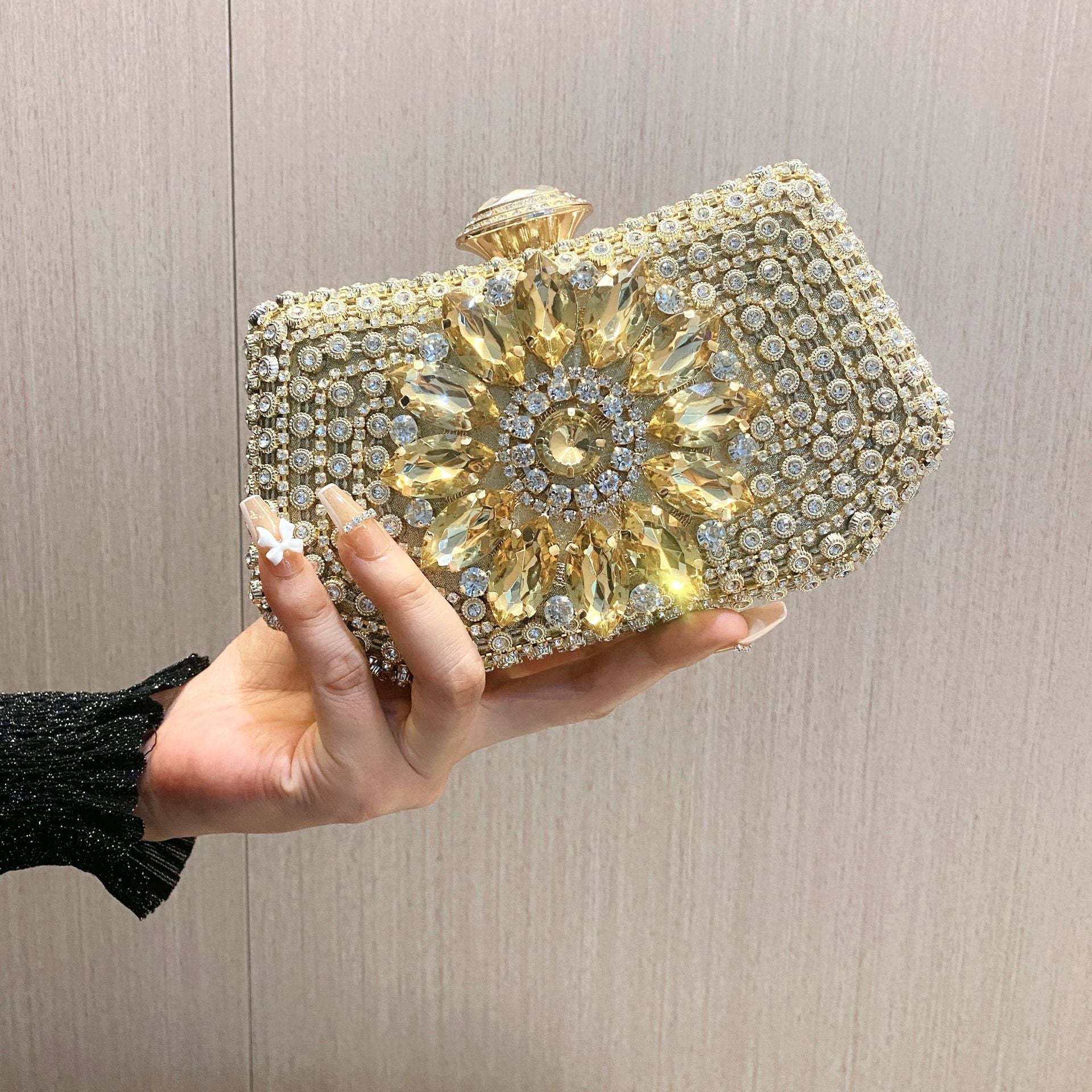 Pochette Velma con diamanti scintillanti