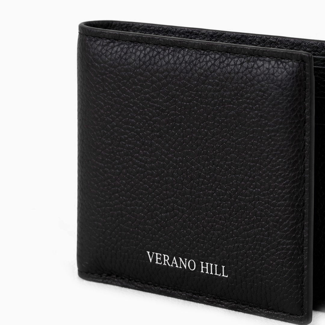 Pebbled Leather Bifold Wallet