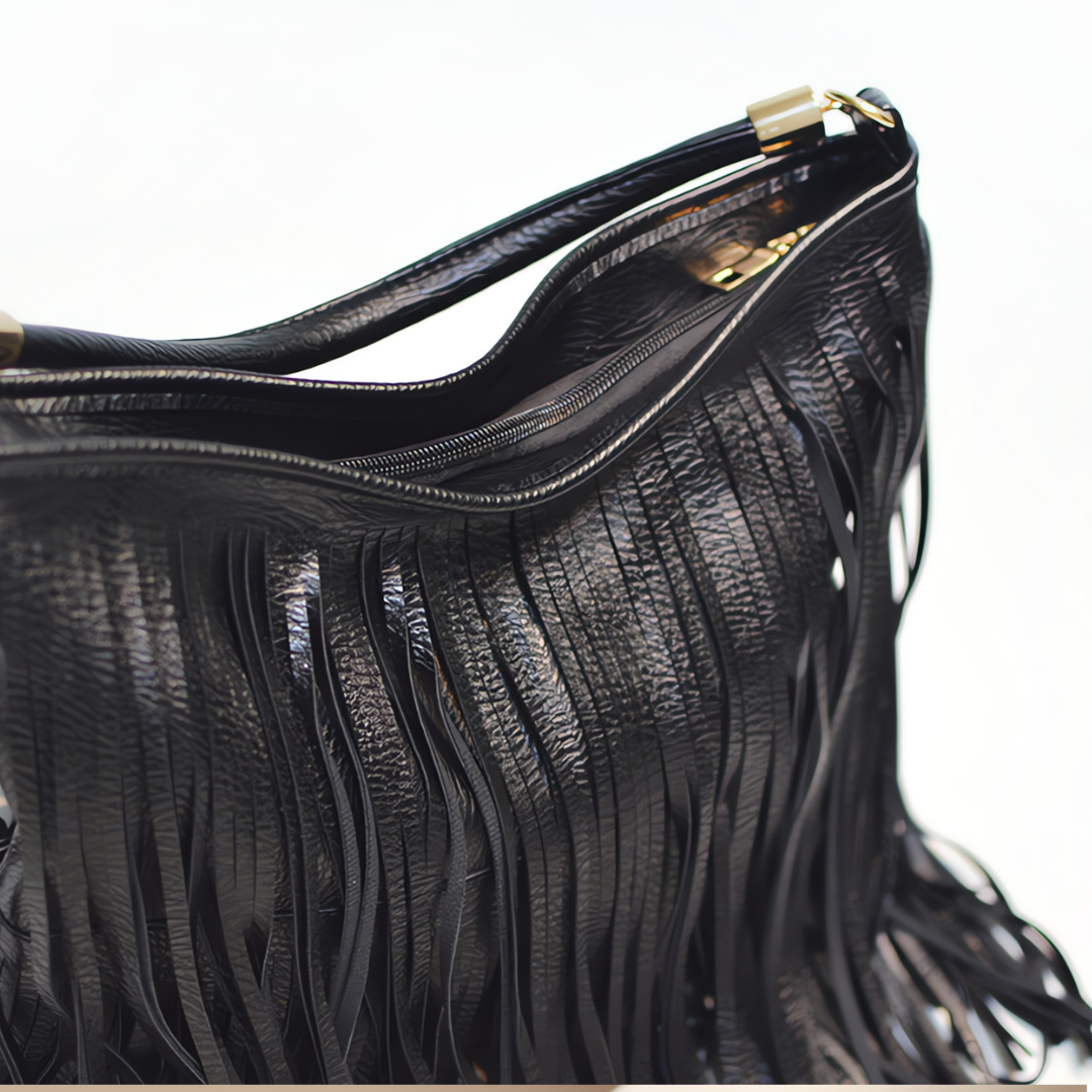 Borsa a tracolla Edina con nappe