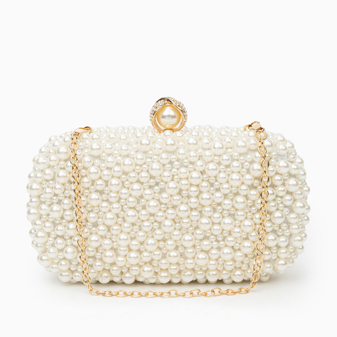 Pochette Chantal con perle