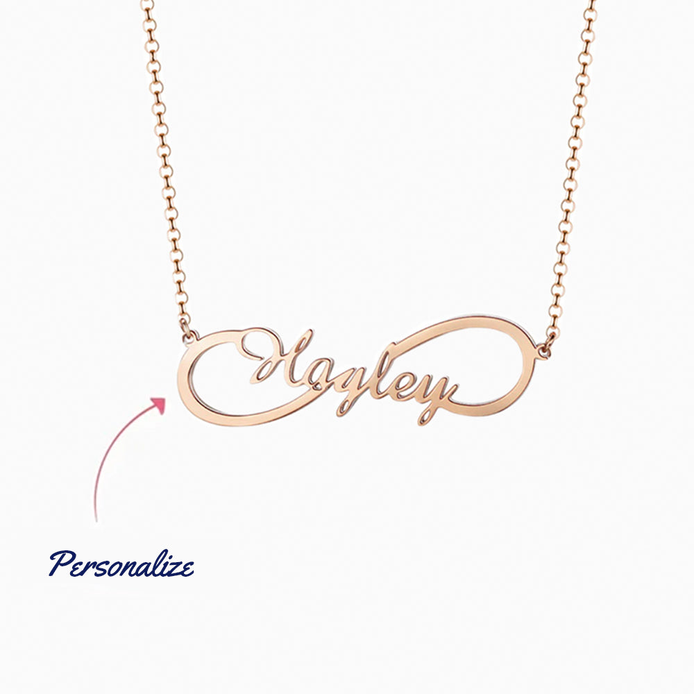 Collana con nome Infinity